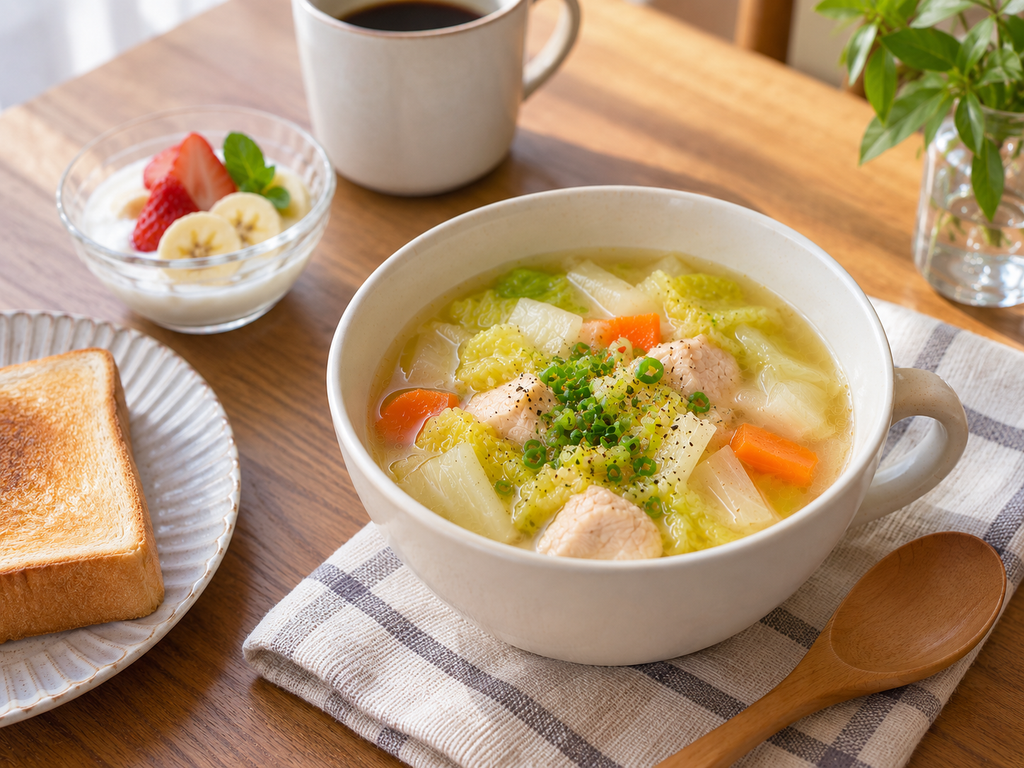 簡単5分！朝ごはんにおすすめのスープ10選とおすすめの組み合わせ